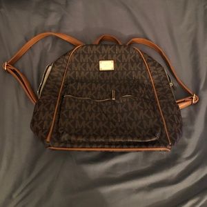 Brown Michael Kors Backpack